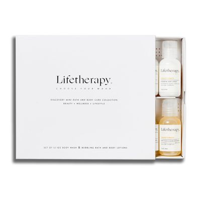 Discovery Mini Bath & Body Care Collection, Gift Set, 6 Scents - 6 Hydrating Body Lotions, 6 Body Washes - Bubbling Bath, Twelve 1oz Products, Ready To Gift!