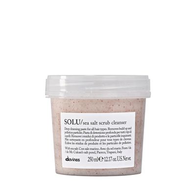 Davines Solu Sea Salt Scrub Cleanser, 8.45 Fl Oz