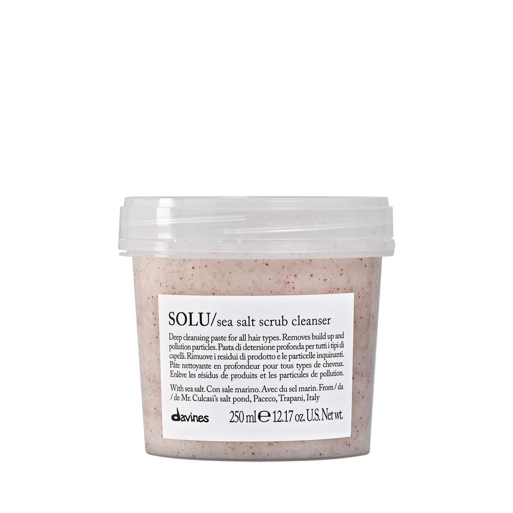 Davines Solu Sea Salt Scrub Cleanser, 8.45 Fl Oz