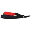 Classic Barber Shaving Razor Straight Black With Red Latch Men Cut-throat Hair Removal Single Edge Blades view 2
