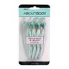 About Beauty Spa Shave 4 Blade Disposable Razors, Includes 4 Disposable Shavers, Adjust to Curves for a Close Shave, Skin-Soothing Coconut Oil Moisture Pad Gently Glides Along Skin view 1