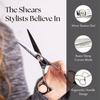 Olivia Garden SilkCut Professional Hairdressing Shear and Thinner Case (5.75" shear and 6" thinner) view 3