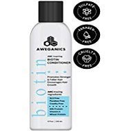 Aweganics Biotin Hair Growth Conditioner, AWE Inspiring Natural Thickening Volumizing Deep Conditioning Treatment for Hair Loss and Thinning Hair - SLS-Free, Paraben-Free, Cruelty-Free, Moisturizing