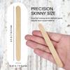100 Pcs Disposable Wax Waxing Wooden Body Hair Removal Stick Applicator Spatula view 2