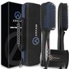 Arkam Beard Straightener for Men -Premium Heated Beard Brush Kit w/Anti-Scald Feature, Dual Action Hair Comb and Hard Shell Travel Case for Medium to Long Beards - Costume and Grooming Gifts for Men view 1