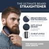 Arkam Beard Straightener for Men -Premium Heated Beard Brush Kit w/Anti-Scald Feature, Dual Action Hair Comb and Hard Shell Travel Case for Medium to Long Beards - Costume and Grooming Gifts for Men view 2