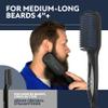 Arkam Beard Straightener for Men -Premium Heated Beard Brush Kit w/Anti-Scald Feature, Dual Action Hair Comb and Hard Shell Travel Case for Medium to Long Beards - Costume and Grooming Gifts for Men view 4