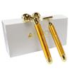 Amirce Face Massager Roller Golden 3D Roller Electric Facial Roller and T Shape Facial Roller Massager Kit Face Rollers view 1