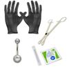 Body Piercing Kit 14G 16G 18G Body Jewelry Forceps Needles (Belly) view 1
