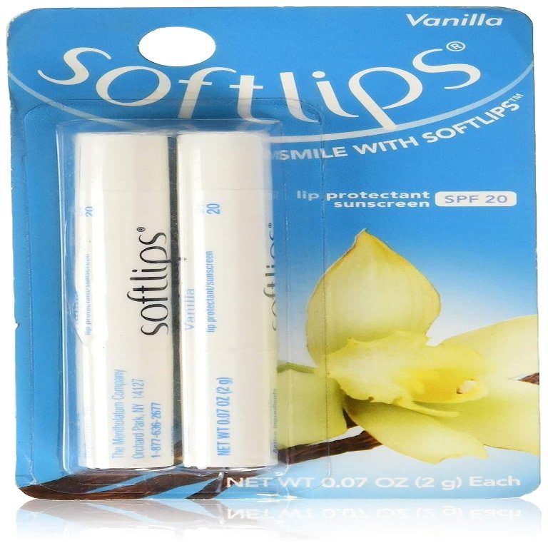Softlips Lip Protectant SPF 20, Vanilla 2 ea (3 pack)