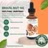 Best Nature's Cosmetics Virgin Organic Brazil Nut Oil Moisturizer for Skin and Hair, 1 Fl Oz view 2