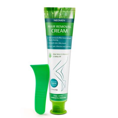 Hair Removal Cream for Men & Women: Painless Depilatory for Sensitive Skin & Intimate Areas, Moisturizing with Aloe Vera & Vitamin E, Safe for Face, Underarms, Bikini, Arms (3.7 Fl Oz (Pack of 1))
