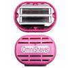 Premium Omnishaver with Pink Travel Case - The Fastest Way to Shave Head, Legs, Arms, Body, an Alternative to Disposable Shaving Razors Self Cleans & Strops During Use | Bald Head Shaver for Women view 1