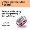 Premium Omnishaver with Pink Travel Case - The Fastest Way to Shave Head, Legs, Arms, Body, an Alternative to Disposable Shaving Razors Self Cleans & Strops During Use | Bald Head Shaver for Women view 3