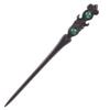 TOP SEWING Ebony Double-faced Jade Sword Hairpins Handmade Carved Wooden 7.08" Hair Sticks for Women Chinese Hair Chopsticks for Long hair 1 Pack view 1