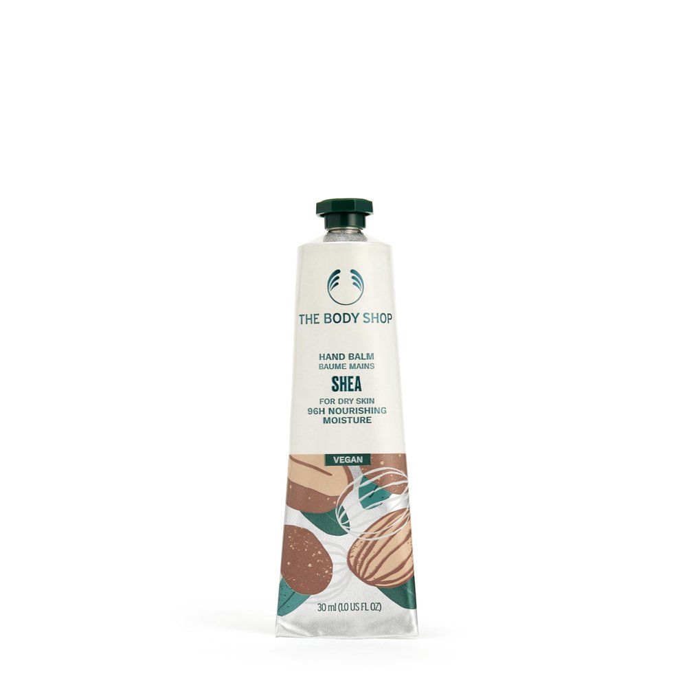 The Body Shop Shea Hand Cream  Nutty Fragrance, On-the-Go Hydration & Protection  1.0 oz