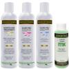Moroccan Keratin Gold Series Brazilian Keratin Hair Treatment Blowout Smoothing Straightening Hair Professional Salon Grade Long Lasting Natural Organic Results (Large 4 pc set) view 1