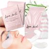 100 Pairs Eyelash Extension Under Eye Gel Pads by Lyon Lash - Lint Free with Aloe Vera Hydrogel Eye Patches, Premium Eyelash Extension Supplies & Beauty Tools, Fit Most Eye Shape, Stick Well view 1