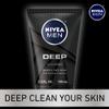 NIVEA MEN DEEP Cleansing Beard and Face Wash, Enriched with Natural Charcoal, 3 Pack of 3.3 Fl Oz Tubes view 4