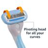 Amazon Basics 5-Blade Extra Smooth Razor for Women with Moisturizing Strips, Handle, 2 Cartridge Refills & Shower Holder (Previously Solimo) view 4