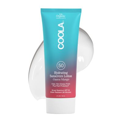 COOLA Organic Sunscreen SPF 50 Sunblock Body Lotion, Dermatologist Tested Skin Care for Daily Protection, Vegan and Gluten Free, Guava Mango, 5 Fl Oz