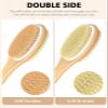 Metene Shower Brush with Soft and Stiff Bristles, Bath Dual-Sided Long Handle Back Scrubber Body Exfoliator for Wet or Dry Brushing view 2