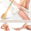 Metene Shower Brush with Soft and Stiff Bristles, Bath Dual-Sided Long Handle Back Scrubber Body Exfoliator for Wet or Dry Brushing view 4