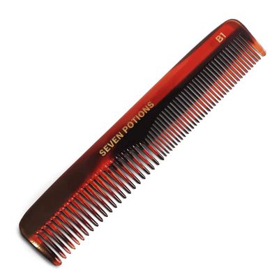 Beard Comb For Men 5.7 inch Fine and Coarse Tooth For Hair Beard And Moustache Hand Made and Sawcut (Beard Comb B1)