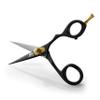 BRV MEN Professional Mustache & Beard Trimming Scissors - 5.5" | High Carbon Stainless Steel & Hammer Forged Mustache Scissors | Razor Sharp Facial Hair Trimming Shears (RIGHT HANDED - Black) view 1