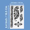 12 Sheets Temporary Self Adhesive Transfer Arabic Arabian Tattoo Tattoos Stickers Black Waterproof Sticker Islamic Muslim Islam Body Henna Word Ramadan Eid Stencils Stencil Temples Body Art Designs view 2