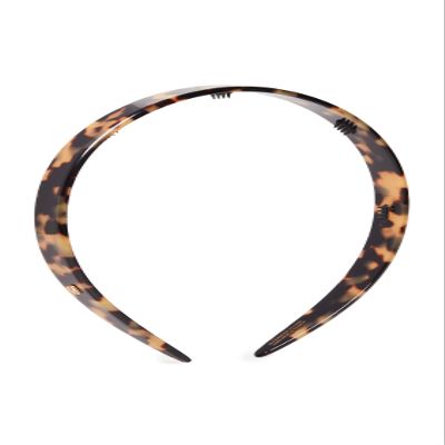 Alexandre de Paris Women's Classic Headband, Tokyo Tortoise, Brown, One Size