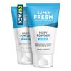 Super Fresh Body Powder Lotion Talc Free Anti Chafing Deodorizing No Mess Body Powder Cream for Men and Women Natural Ingredients Two 4 fl oz Tubes for Daily Comfort Sweat and Odor Protection view 1