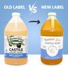 Vermont Castile Soap Unscented, Gentle Liquid Soap for Sensitive Skin & Natural Body Wash, Organic Hair Shampoo for Oily Hair, Aloe Castile Soap for Men & Women - 64 Oz view 2