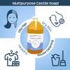 Vermont Castile Soap Unscented, Gentle Liquid Soap for Sensitive Skin & Natural Body Wash, Organic Hair Shampoo for Oily Hair, Aloe Castile Soap for Men & Women - 64 Oz view 4