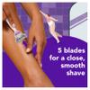 joy Womens Razor Blade Refills, 8 Count, Purple, Lubrastrip to Help Avoid Skin Irritation view 2