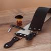 Razor Strop - Barber's Latigo Leather Straight Razor Strop. Dual Strap that will be a Great Addition for Any Straight Razor. PREMIUM LEATHER Strop for Sharpening. (Brown) view 3