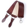 Razor Strop - Barber's Latigo Leather Straight Razor Strop. Dual Strap that will be a Great Addition for Any Straight Razor. PREMIUM LEATHER Strop for Sharpening. (Brown) view 4