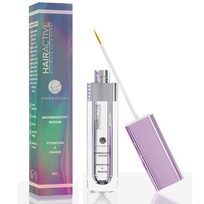 Hairworthy Browworthy Eyebrow Enhancing Serum for Thicker, Fuller and More Defined Eyebrows. Proven Formula Stimulates & Promotes Natural Brow Growth.