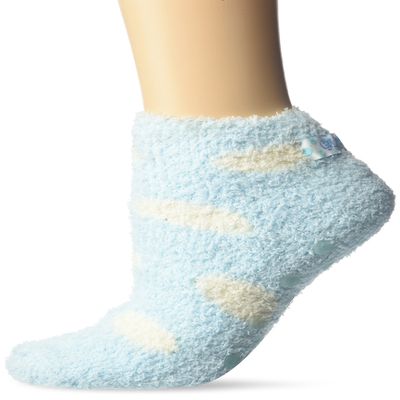 Bath Accessories Gal Pal Essential Moisture Treatment Socks, Blue Dots
