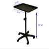 InkBed Extra Large Black Steel Single-Post Mayo Instrument Stand with Lift Out Work Tray Tattoo Salon Spa view 2