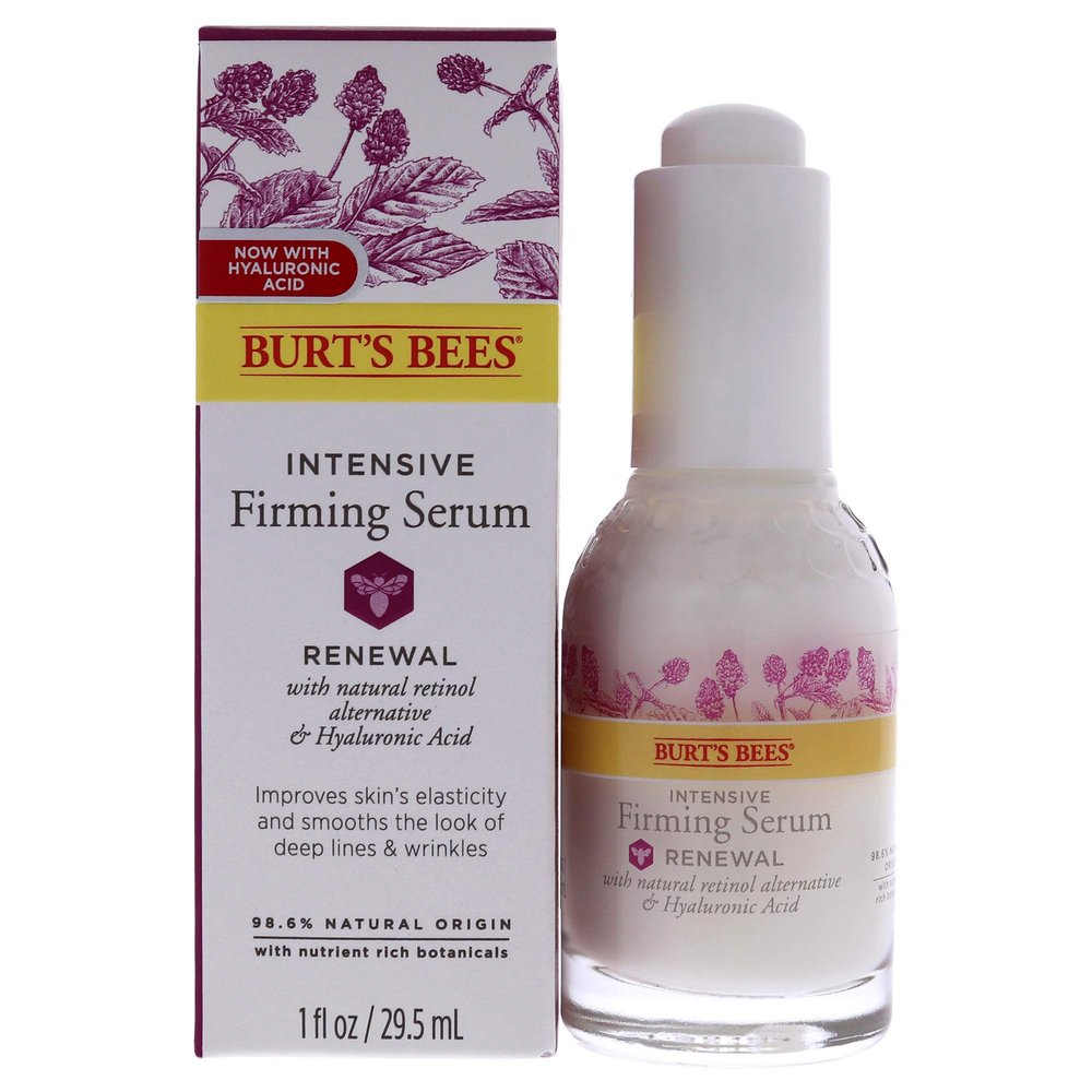 Burt's Bees Renewal Intensive Firming Serum with Bakuchiol Natural Retinol Alternative 1 ounce (Packaging May Vary)