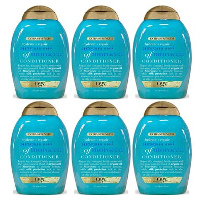 Ogx Conditioner Argan Oil Of Morocco Extra Strength 13 Ounce (384ml) (6 Pack)