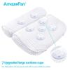 AmazeFan Bath Pillow, Bathtub Spa Pillow with 4D Air Mesh Technology and 7 Suction Cups, Helps Support Head, Back, Shoulder and Neck, Fits All Bathtub, Hot Tub and Home Spa [US. Patent Design] view 4
