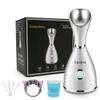 Facial Steamer-Nano Ionic Facial Steamer Warm Mist Humidifier Atomizer Sprayer Moisturizing Face Steamer Home Sauna SPA Face with 4 Piece Stainless Steel Skin Kit and Hair Band(White) view 1