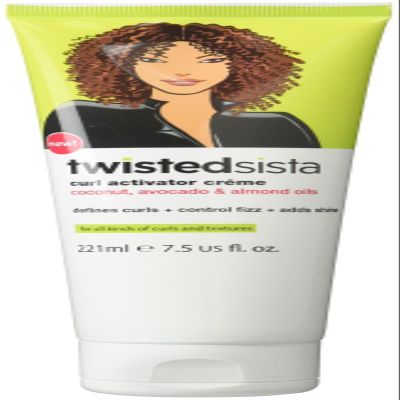 Atlas Ethnic Company Twisted Sista Curl Activator With Coconut, Avocado & Almond Oils, Creme, 7.5 Fl Oz (Pack of 1)