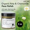 Nabila K Kelp & Chamomile Face Polish - Exfoliates, Moisturizes and Nourishes with Sugar, Dead Sea Salt, Kokum Butter, Cocoa Butter & More - Natural Ingredients - Gentle for Most Skin Types - 5 oz view 2