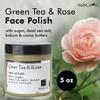 Nabila K Green Tea and Rose Face Polish - Exfoliates, Moisturizes and Nourishes with Sugar, Dead Sea Salt, Kokum Butter, Cocoa Butter & More - Natural Ingredients - Gentle for Most Skin Types - 5 oz view 2