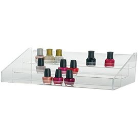 3 Tier Shelves in Acrylic Finish 15W 6H 8D Inches