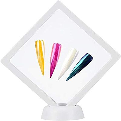 2Colors Manicure Nail Art Display Stand,Frame Assembling Display And Tape For Nail Art Equipment For Nail Art Equipment -Equipment Nail Decoration Display (White)