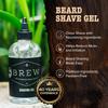 Beard Shave Gel  Clear Shaving Gel for Beards  Nutrient-Rich Formula  Provides Smooth Shave  Premium Ingredients  Hops, Barley, Yeast  8 oz. view 3